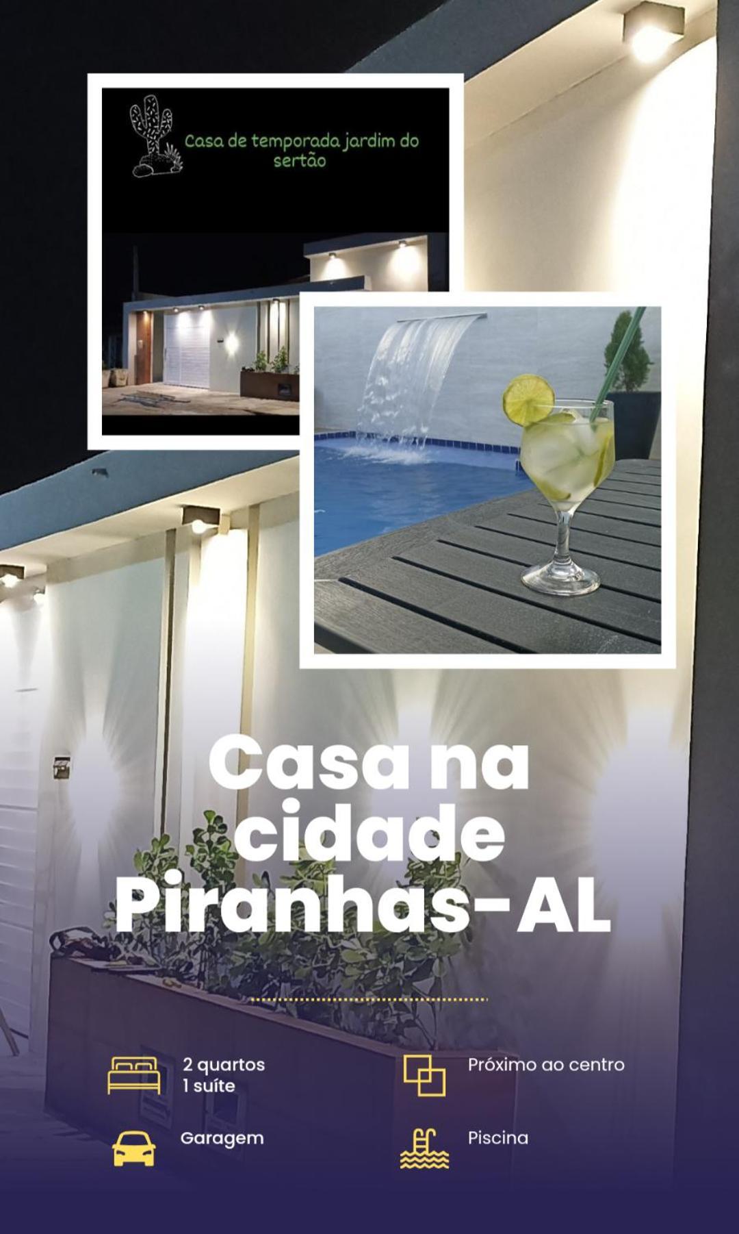 Casa Jardim Para Temporada Em Piranhas-Alagoas Extérieur photo